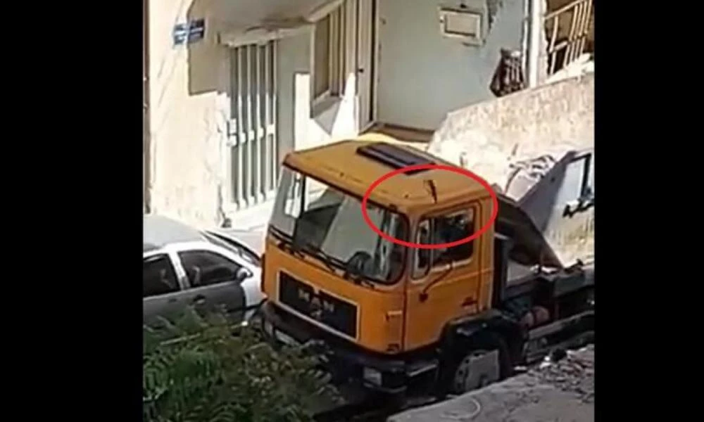 Ηράκλειο: Άγρια επίθεση με πέτρες δέχτηκε οδηγός φορτηγού (Βίντεο)